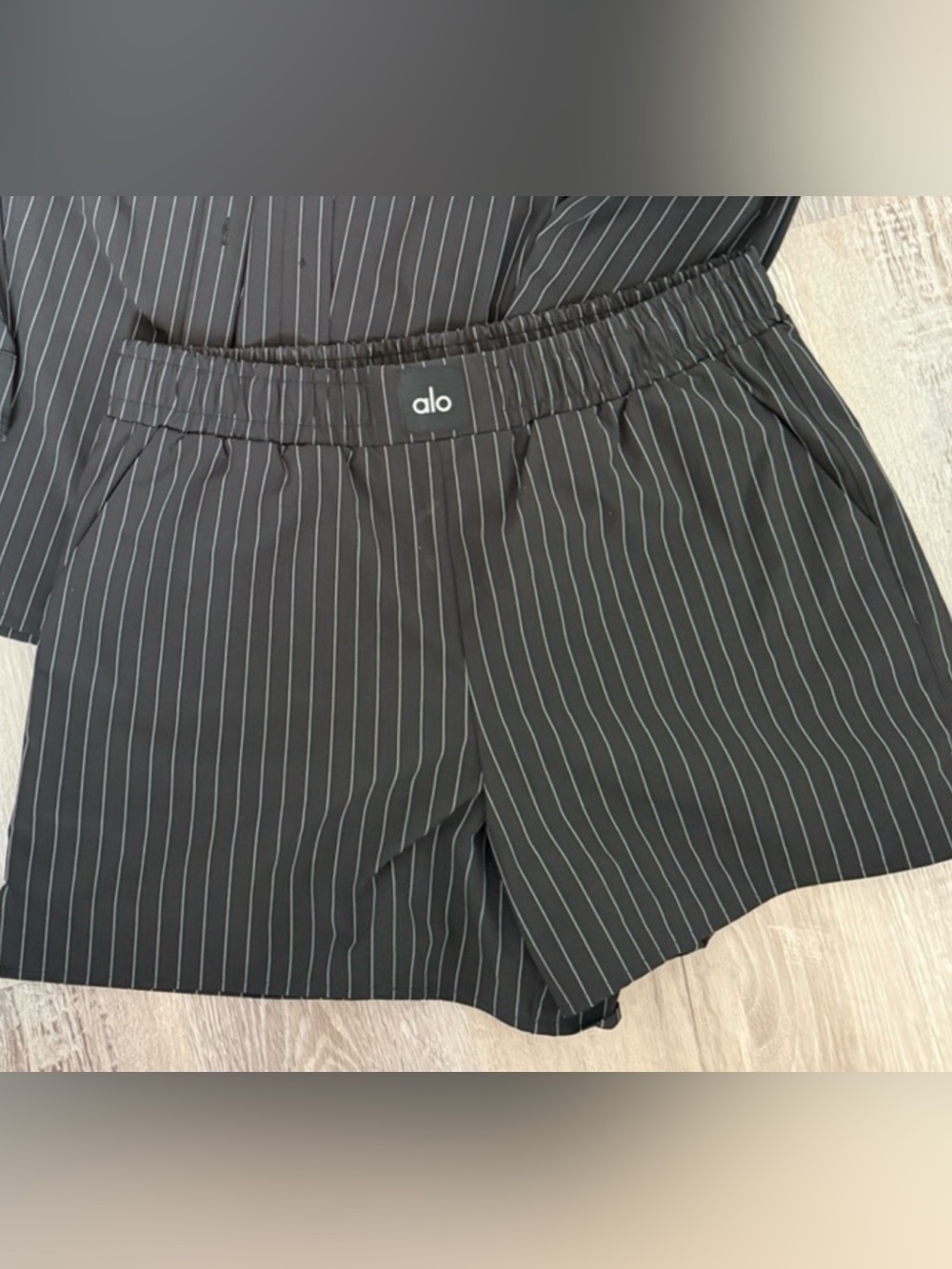 Alo pinstripe shorts